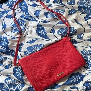Gigi New York Coral Colored Crossbody Bag Purse